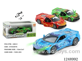 1:32 pull back alloy car W L/M included battery