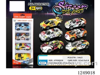 1:50 pull back alloy car 4PCS
