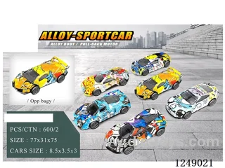 1:50 pull back alloy car