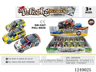 1:36 pull back alloy car 12PCS