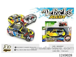 1:36 pull back alloy car