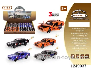1:32 pull back alloy car W L/M included battery 12PCS