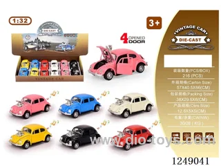 1:32 pull back alloy car W L/M included battery 12PCS