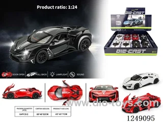 1：24 pull back alloy car W L/M