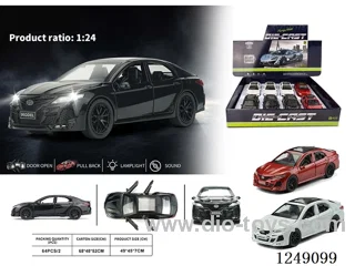 1：24 pull back alloy car W L/M