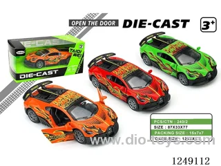 12CM pull back alloy car