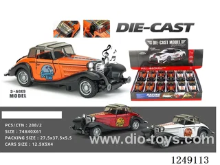 1：32 pull back alloy car W L/M 12PCS