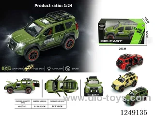 1：24 pull back alloy car W L/M