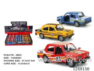 1：32 pull back alloy car 12PCS