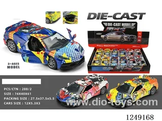 1：32 pull back alloy car 12PCS