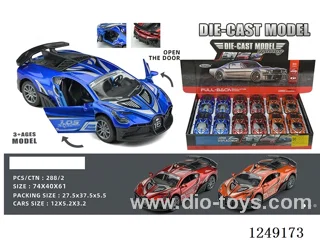 1：32 pull back alloy car 12PCS