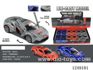 1：32 pull back alloy car 12PCS