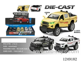 1：32 pull back alloy car W L/M 12PCS not included battery