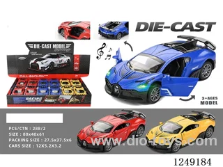 1：32 pull back alloy car W L/M 12PCS not included battery