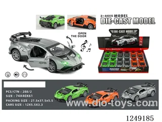 1：32 pull back alloy car W L/M 12PCS