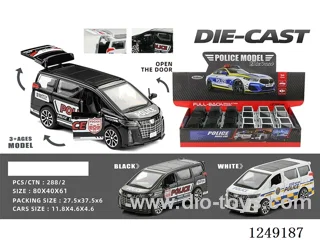 1：32 pull back alloy car 12PCS not included battery
