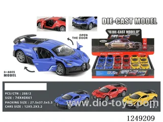 1：32 pull back alloy car 12PCS
