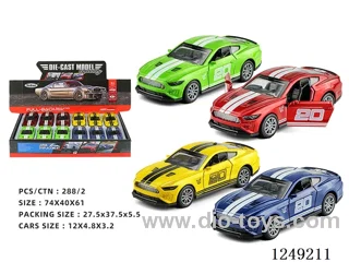 12CM 1：32 pull back alloy car 12PCS