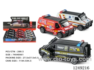 1：32 pull back alloy car 12PCS
