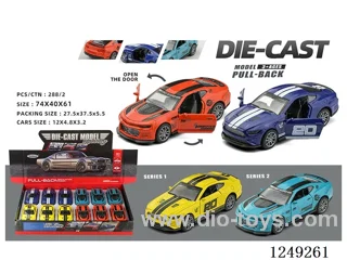 1：32 pull back alloy car 12PCS