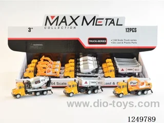 free wheel alloy car 3 mixed - optional model 12PCS