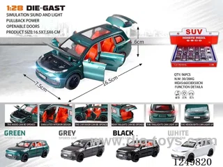 1:28 pull back alloy car 12PCS