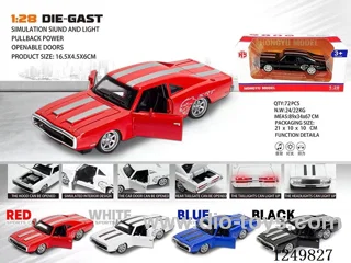 1:28 pull back alloy car