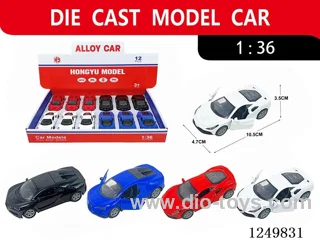1:36 pull back alloy car 12PCS