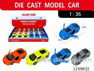 1:36 pull back alloy car 12PCS