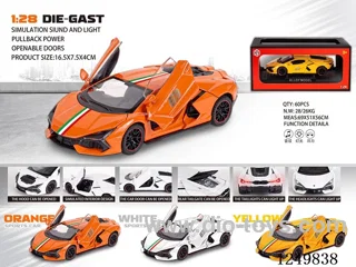 1:28 pull back alloy car
