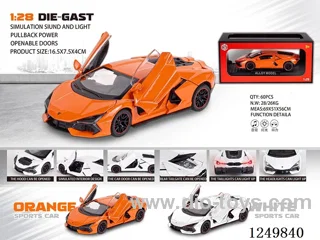 1:28 pull back alloy car