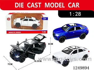 1:28 pull back alloy car