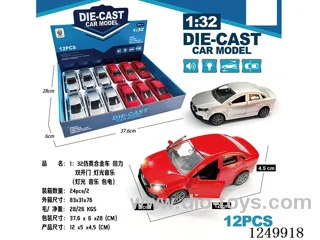 1:32 pull back alloy car W L/M 12PCS