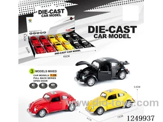 1:28 pull back alloy car W L/M 12PCS