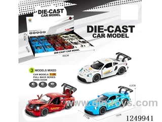 1:28 pull back alloy car W L/M 12PCS