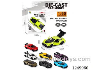 1:60 pull back alloy car 8 mixed