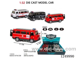 1:32 pull back alloy car W L/M 12PCS