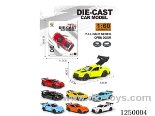1:60 pull back alloy car 8 mixed