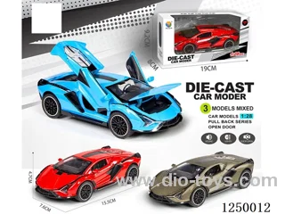 1:28 pull back alloy car W L/M