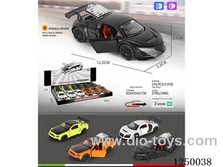 1:32 pull back alloy car W L/M 12PCS