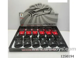 1:32 pull back alloy car 12PCS