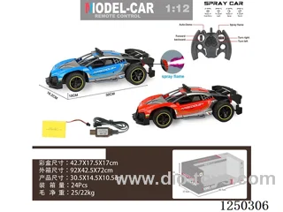 1:12 2.4G 4ch RC car with light / spray included battery