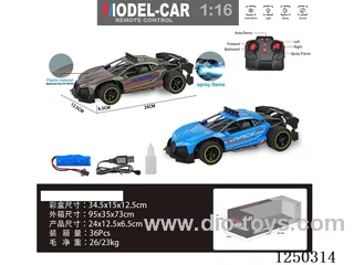 1:16 2.4G 4ch RC car with spray included battery