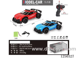 1:18 2.4G 4ch RC car included battery