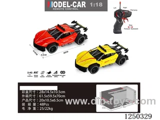 1:18 2.4G 4ch RC car not included battery