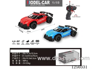 1:18 2.4G 4ch RC car not included battery