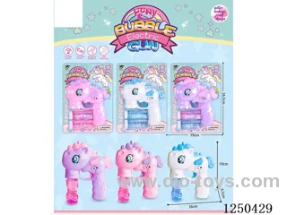 B/O bubble gun W L/M 3 colors mixed