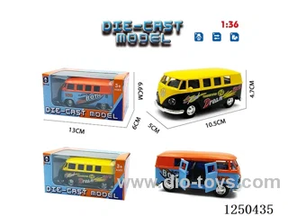 1:36 pull back alloy car