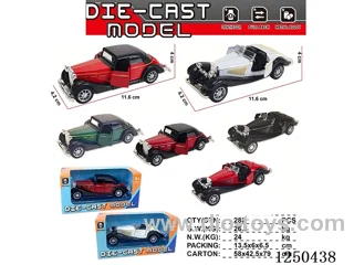 1:36 pull back alloy car