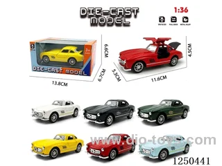 1:36 pull back alloy car